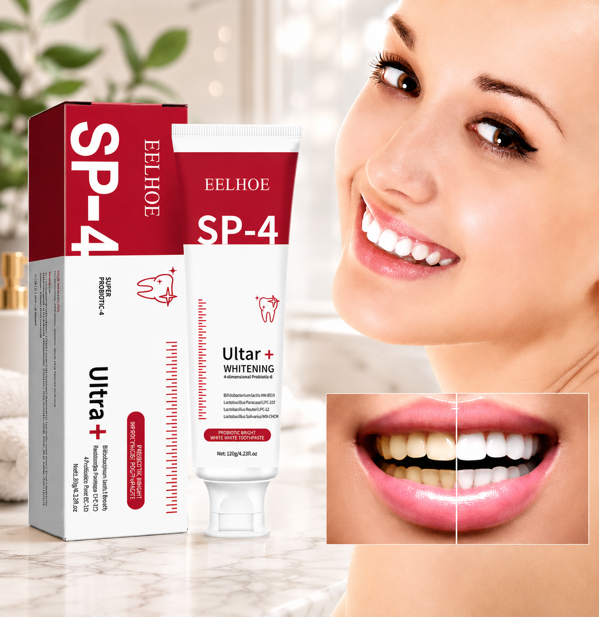 Sp-4 Probiotic Stain Removing Toothpaste - Free Delivery